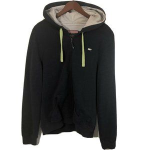 VINEYARD VINES Womens Small Black Seersucker Hood